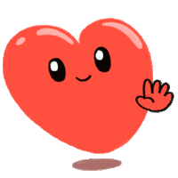 Gif animé coeur coucou